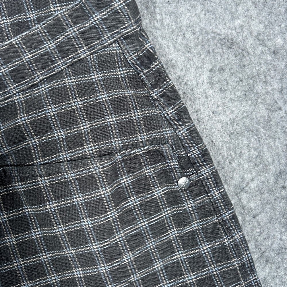 vintage Levi's SilverTab Denim jean Men 32x30(32x30) Gray grid Plaid Relaxed 90s - Picture 5 of 16
